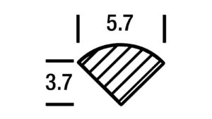 5,7 mm profil A hurtigsveis-skrudyse